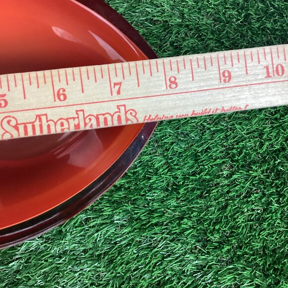 Waterford Evolution Orange Red Stripe Oval Modern Glass Vase - Picture 11 of 14